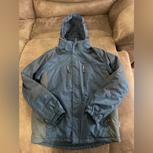 Free Country Other - Free Country Men’s Winter Hooded Two Toned Coat Size Small
